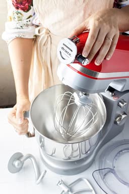 Planeetmenger - Keukenmachine - Zelf bakken - 11 snelheden - 5.5 liter kom - Rood — thumbnail 5