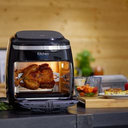 Airfryer zonder Olie - Heteluchtfriteuse XXL - Gezond Koken - XXL Capaciteit 11L - 2000 Watt - Zwart — thumbnail 4