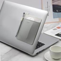 Externe harde schijf houder - Laptop opberger - Laptop organiseren - Plakbare opbergvak - 15 x 11.5 cm - Zwart — thumbnail 4