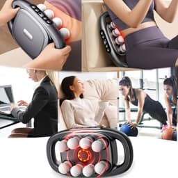 Massagepistool Set - Spierherstel Gun - Spierpijn Verlichten - 16 Massagekoppen - 1.7 kg - Zwart — thumbnail 4