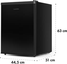 Klarstein koelkast, minikoelkast voor drankjes, kleine koelkast met vriesvak, stille kleine koelkast, huidverzorgingskoelkast, campingkoelkast, minikoelkast voor kamer, kantoor 0-10°C, 65L - 4L - voor Studentenkamer - Vrijstaand — thumbnail 4