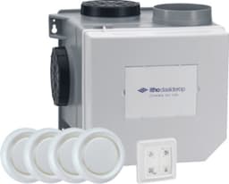 Itho Daalderop CVE-S eco fan ventilator box alles-in-1 pakket SE 325m3/h + vochtsensor + RFT auto + 4 ventielen - euro stekker — thumbnail 2