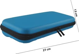 Hoesje Geschikt voor Nintendo Switch Hoes Bescherm Case Hardcover Met Polsbandje - Hoes Geschikt voor Nintendo Switch Case - Blauw — thumbnail 4