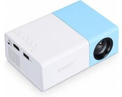 Full HD 1080P Videoprojector, Draagbare Projector, Thuisbioscoopfilmprojector voor Kinderen, Compatibel met Laptops, Pc's, Tv-boxen, Tv-sticks, Tablets,