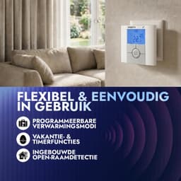 Watts BT-DP02-RF Draadloze Programmeerbare Thermostaat - Slimme Verwarmingsregeling - Digitale Temperatuurregeling - Compatibel met Watts Systemen — thumbnail 4