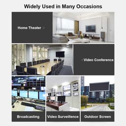 HDMI-extenderset met zender en ontvanger, 1080p Full HD, 30 m overdracht via Cat5e/Cat6-kabel, LAN-ethernet-Balun-repeater voor HDMI-signalen, compatibel met tv, beamer en gam — thumbnail 4