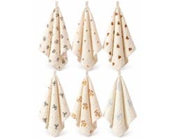 6-delige set washandjes voor baby's, zacht en absorberend