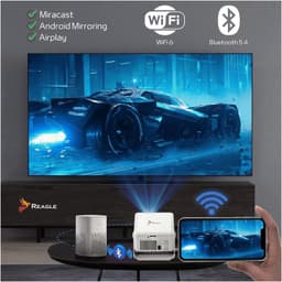 Beamer Full HD 1100 ANSI Lumen - 1080p 4K Upscaling - LED - Draagbaar - Thuisbioscoop Projector — thumbnail 4