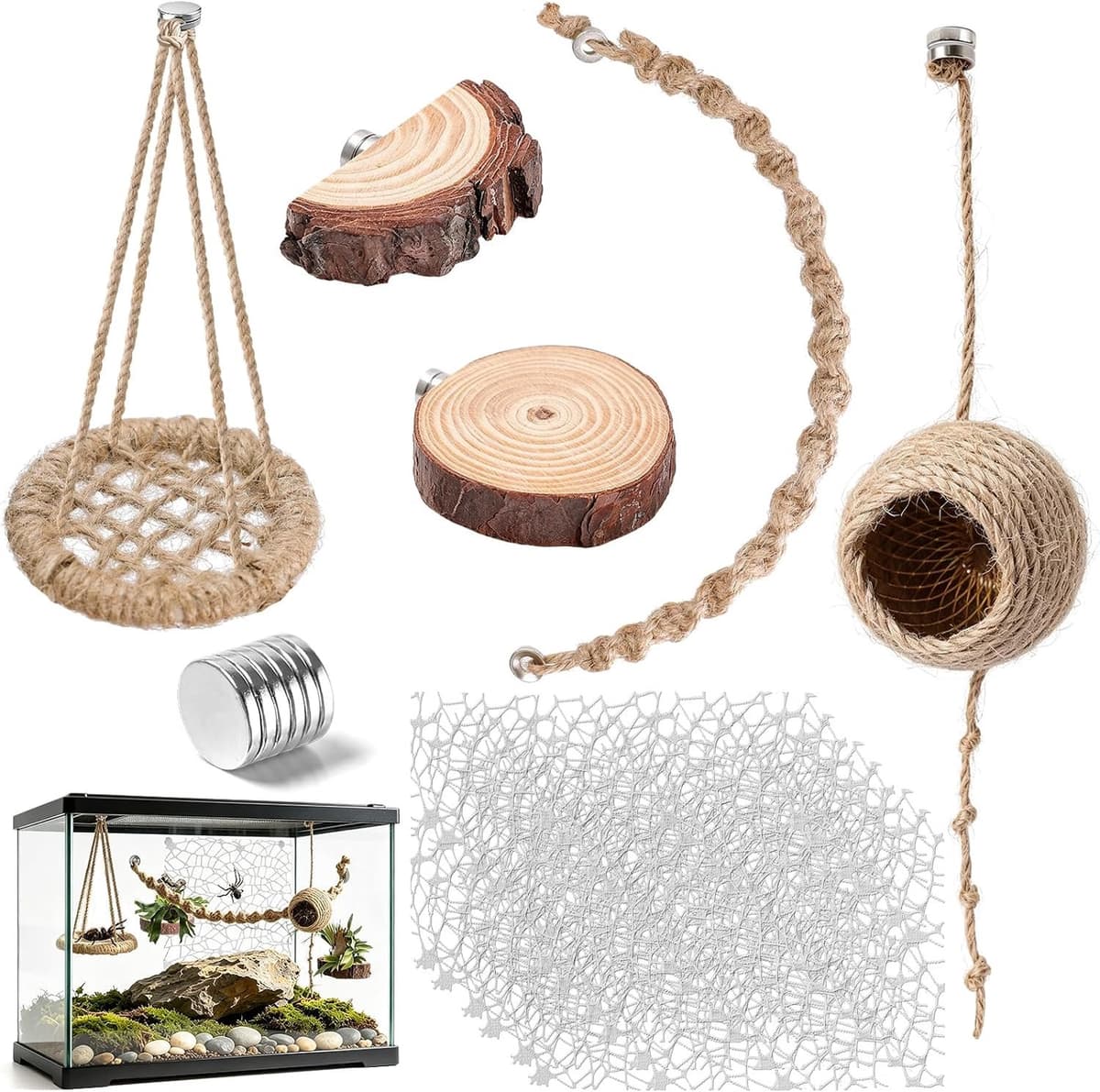 17 stuks magnetische springspinnen accessoires springspin voor verkenning — afbeelding 1