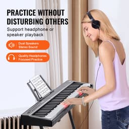 VEVOR Digitaal Toetsenbord met 88 Toetsen Elektrische Piano Digitale Piano 1000 Ritmes — thumbnail 4