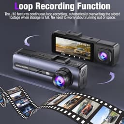 Dashcam 3-kanaals 1080P voor en binnen met auto — thumbnail 3