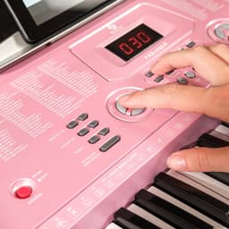 Keyboard 61 toetsen - Met gratis lessen - Fazley FKB-050-P - Roze — thumbnail 2