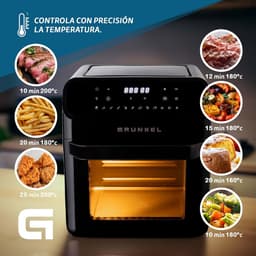 Heteluchtfriteuse - Oven Frituur - Gezond Koken - 12 Programma's - 12 Liter - Zwart — thumbnail 5