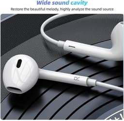 USB-C - Bedrade In-Ear Oordopjes - Met Microfoon - Voor Muziek - Voor iPhone en Android Gebruikers - Type C Model — thumbnail 4