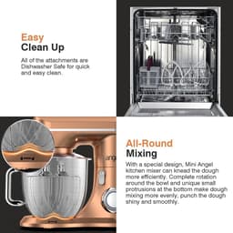 Elektrische Staande Keukenmixer met 10 Snelheden en Accessoires — thumbnail 3