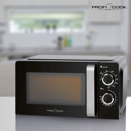Magnetron met Grillfunctie 17 Liter Inhoud 700W Magnetron 900W Grill Zwart — thumbnail 3
