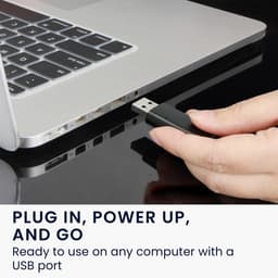 kwmobile USB microfoon voor laptop en desktop pc - Mini microfoon met helder geluid - Plug & Play computer microfoon voor videobellen - In zwart — thumbnail 4
