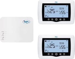Slimme thermostaat draadloos met wifi bediening - 2 zones via internet - verwarmingssystemen pompen magneetventielen - TuyaSmart app - hysterese 02 graden C — thumbnail 5