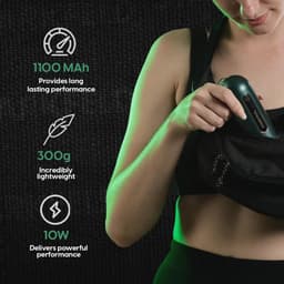 Compact Massagepistool Mini voor Diep Weefsel - Stil, Krachtig en Draagbaar met 2 Opzetstukken — thumbnail 3