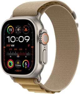 Apple Watch Ultra 2 GPS + Cellular 49mm Natural Titanium Case with Tan Alpine Loop - Medium — thumbnail 3
