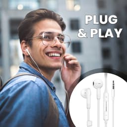 Golden Sound Bedrade Oordopjes - Oortjes met draad en microfoon - 3.5 mm jack aansluiting — thumbnail 3