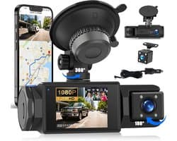 Dashcam voor Auto - 2,0 Inch - 1080p Full HD - Ingebouwde Wifi - Voor Alle Voertuigen