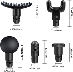 Vervangbare Massager Gun Accessoires - EVA-polyurethaan - 9 Verschillende Massagekoppen - Geschikt voor Diepe Weefselmassage - Voor Sporters en Fitnessliefhebbers — thumbnail 5