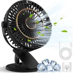 Solvix tafel ventilator geluidloos - Mini Ventilator - Zwart - USB Aansluiting - Compact en Draagbaar - Voor Thuis en Op Kantoor — thumbnail 1