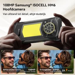 Blackview ROCK 5 - AI Robuuste Smartphone - 4G - 36GB RAM - 256GB ROM - Android 16 - 20000mAh - 6.56 inch - Robuuste Telefoon - 108MP + 20MP Nachtzicht - IP68 Waterdicht - NFC - GPS - Zwart — thumbnail 5