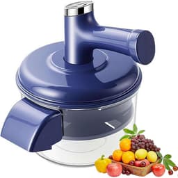 Elektrische Fruit Schilmachine - Keuken Gadget - Snel Ingrediënten Voorbereiden - Met Garde Opzetstuk - 195 x 24 cm - Blauw — thumbnail 1