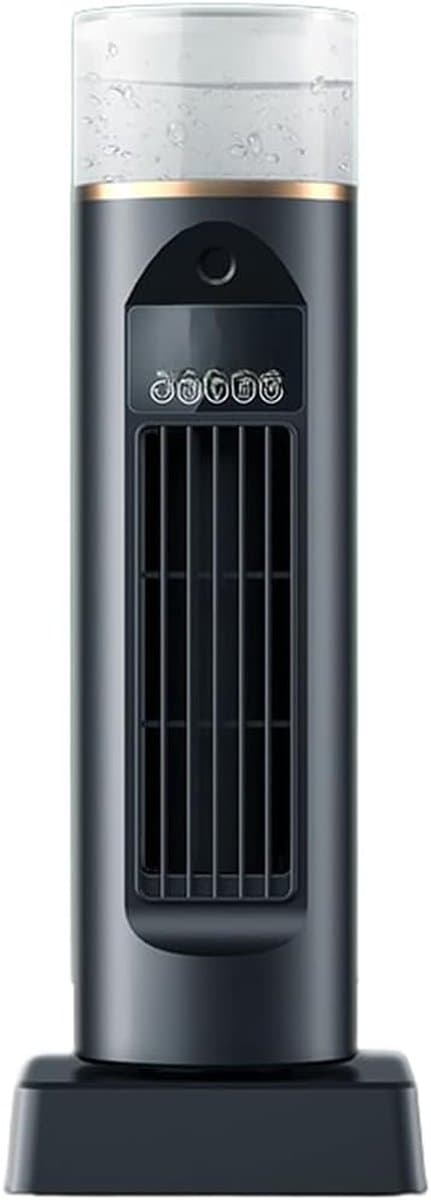 Torenventilator - Ventilator met mist - Thuis kantoor koelen - Stille werking 36dB - 37.5 cm hoog - Zwart — afbeelding 1