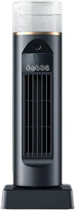 Torenventilator - Ventilator met mist - Thuis kantoor koelen - Stille werking 36dB - 37.5 cm hoog - Zwart — thumbnail 1