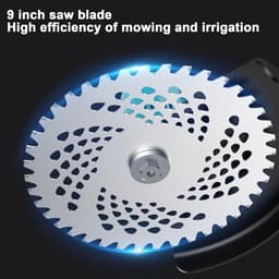 Elektrische Grasmaaier - Draadloze Trimmer - Tuinonderhoud - Borstelloze Motor - 23 cm Snijdiameter - Zwart — thumbnail 2