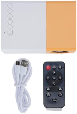 SnelShoppen - Draagbare Mini-Projector 1080p, 6000 lm, Intelligente Helderheid, Voor Thuisbioscoop, Reizen, Vergaderingen, Games, Automatische Correct — thumbnail 3