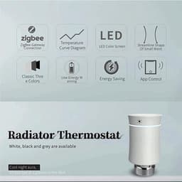 Zigbee Thermostaat Radiator Klep met Smart Programmable Functies en Spraakbesturing — thumbnail 2