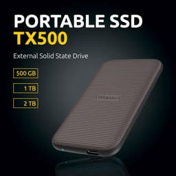 Externe SSD - Portable Drive - Snelle Data Transfer - Rubberen Oppervlak - 1 TB - Bruin — thumbnail 2