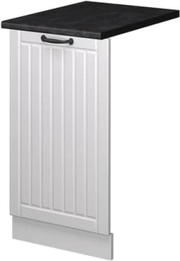 Vaatwasserfrontpaneel - Keukenfront Paneel - Keuken Inbouwen - Soft-close Scharnieren - 45 cm Breed - Wit Landhuis — thumbnail 1