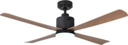 Evolar Smart Plafondventilator met Verlichting en WiFi - Hout - 132 cm - Stille Plafondlamp met Ventilator - Dimbaar Warm Wit Licht (LED) - EVO-CF52BWDW — thumbnail 1