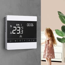 Slimme Thermostaat - Vloerverwarming Bediening - Energie Besparen - Nauwkeurige Temperatuurregeling - 10 x 10 x 3 cm - Wit — thumbnail 3