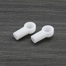2 stuks vervangende eindkap voor bovenste duwstanggewricht 98656127902, compatibel met Porsche Boxster 986 987 bovenste ondersteuningsbeugel, duwstangkogelgewrichtadapters, wit — thumbnail 3