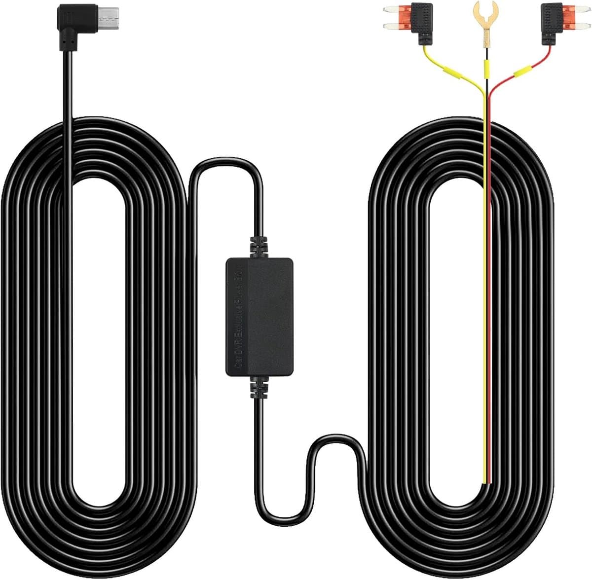 SnelShoppen - Dashcam Hardwire Kit USB-C – 12V-24V naar 5V/2.5A Mini Fuse Tap met Laag Spanning Beveiliging, 3-Core Type-C Kabel voor Parkeermodus en — afbeelding 1
