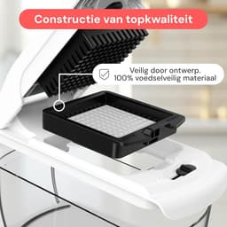 Groente Hakker - Snijmachine Keuken - Maaltijd Voorbereiden - Roestbestendige Messen - 5 Cup Capaciteit - Wit — thumbnail 2