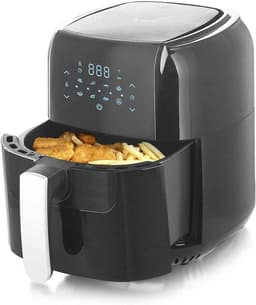 Heteluchtfriteuse - Airfryer Frituurpan - Gezond Frituren - Snel Luchtsysteem - 55 Liter - Zwart — thumbnail 2