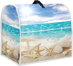 Mixerhoes Keuken - Standmixerhoes Beschermhoes - Keuken Organisatie - Met Opbergvak - 37x27x43cm - Strand Zeester — thumbnail 1