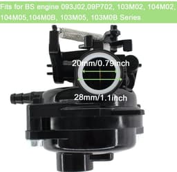Dailygoods - Carburateur voor Grasmaaier - Vervangbaar Model - Kwaliteit - Geschikt voor Troy-Bilt - 163cc 140cc — thumbnail 2