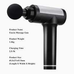 Massage Gun - Spierontspanningsapparaat - Spierherstel - 30 Snelheden - 1.0 Count - Zwart — thumbnail 5