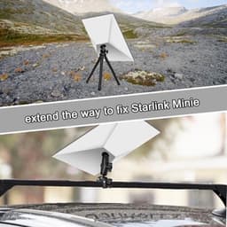 Statiefadapter voor Starlink Mini, statiefadapter van aluminiumlegering met conversieschroef Statiefaccessoires voor Starlink Mini (zwart) — thumbnail 3