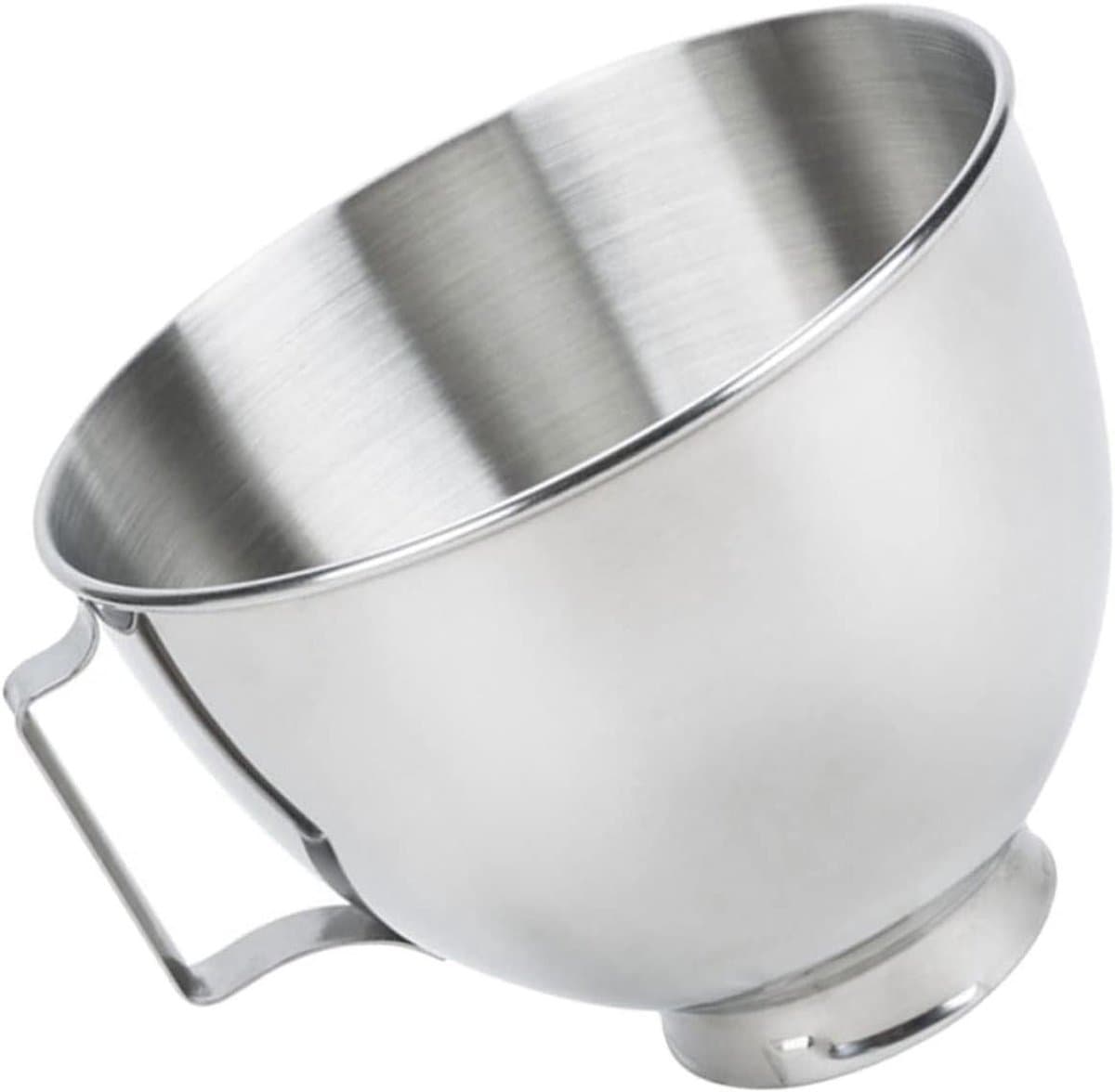Rvs Mengkom - Keukenmachine Kom - Mixen Marineren Bakken - Met Handvat - 22x22cm - Zilver — afbeelding 1