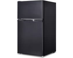 Koelkast met vriesvak - Koel-vriescombinatie - Keuken organiseren - Onzichtbare deurgreep - 85 liter - Zwart
