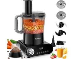 Keukenmachine - Keukenrobot - Maaltijden Bereiden - 1500W Krachtige Motor - 2.5L Inhoud - Zwart